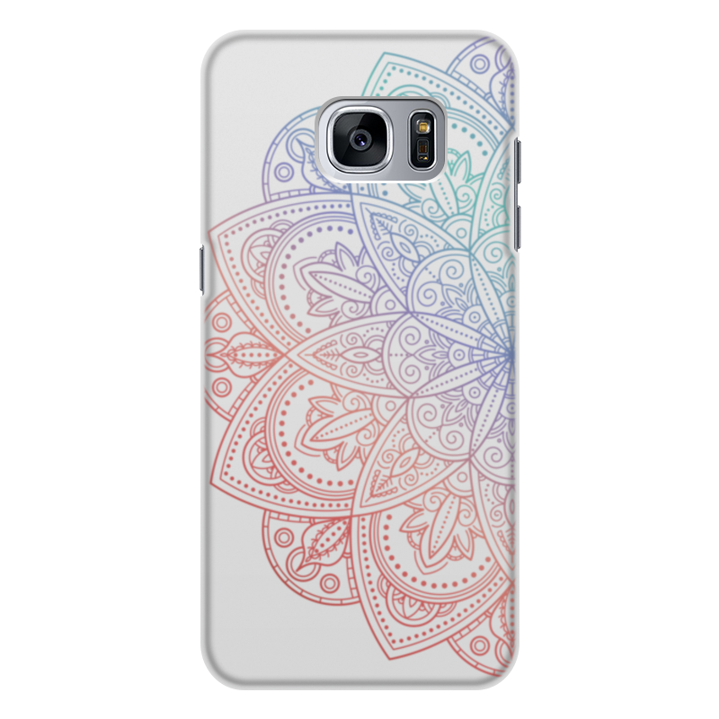 Printio Чехол для Samsung Galaxy S7, объёмная печать Мандала printio чехол для samsung galaxy s7 объёмная печать мандала богатства золото и мрамор