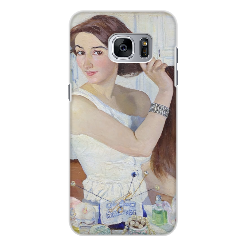 Printio Чехол для Samsung Galaxy S7, объёмная печать За туалетом. автопортрет (зинаида серебрякова) printio чехол для iphone 7 объёмная печать за туалетом автопортрет зинаида серебрякова