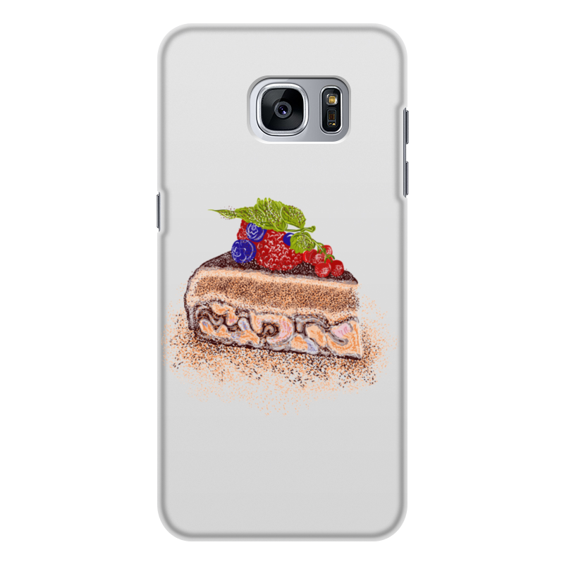 Printio Чехол для Samsung Galaxy S7, объёмная печать Порция торта