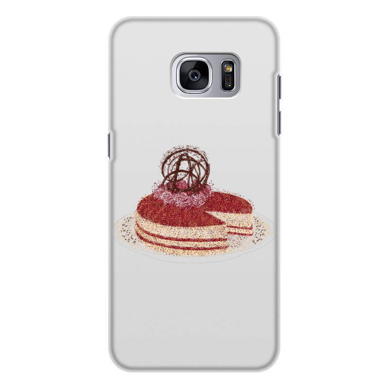 Printio Чехол для Samsung Galaxy S7, объёмная печать шоколадный торт