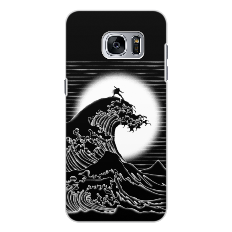 Printio Чехол для Samsung Galaxy S7, объёмная печать Наездник волны жидкий чехол с блестками на гребне волны 2 на samsung galaxy a01 самсунг гэлакси а01