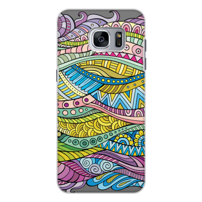 Printio Чехол для Samsung Galaxy S7, объёмная печать Волны printio чехол для samsung galaxy s7 объёмная печать волны