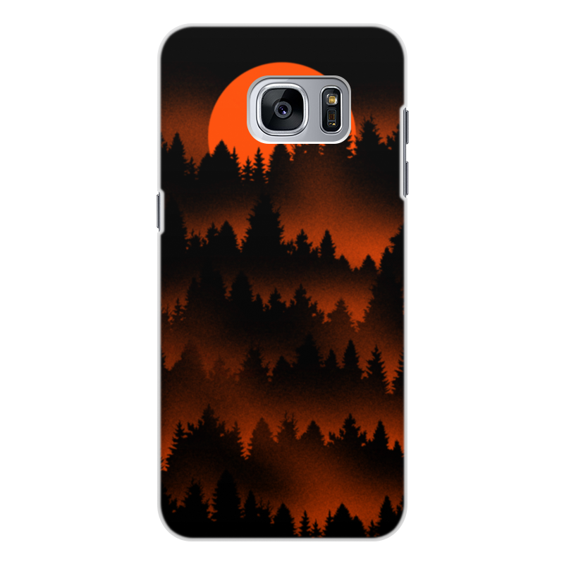 Printio Чехол для Samsung Galaxy S7, объёмная печать Зоря на лесом printio чехол для iphone 5 5s объёмная печать зоря на лесом
