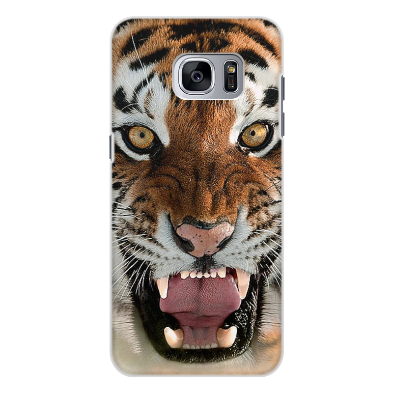 Printio Чехол для Samsung Galaxy S7, объёмная печать Тигры. живая природа printio чехол для samsung galaxy s7 объёмная печать пантера живая природа