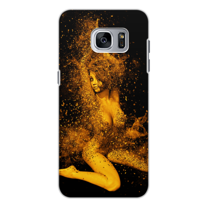 Printio Чехол для Samsung Galaxy S7, объёмная печать Девушка жидкий чехол с блестками девушка в шляпе на samsung galaxy m31 самсунг галакси м31