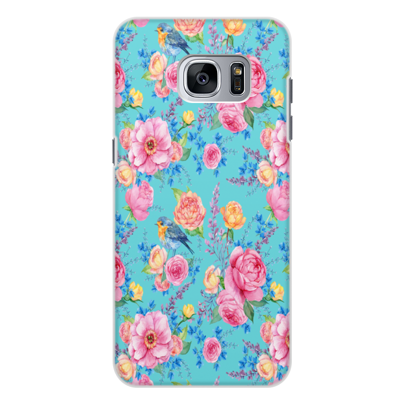 Printio Чехол для Samsung Galaxy S7, объёмная печать Цветы printio чехол для samsung galaxy s7 объёмная печать бабочка