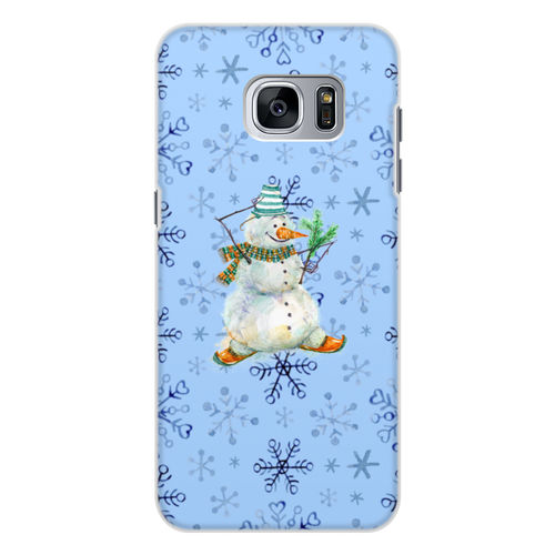 Заказать чехол для Samsung Galaxy S7/S7 Edge в Москве. Чехол для Samsung Galaxy S7, объёмная печать снеговик от THE_NISE  - готовые дизайны и нанесение принтов.
