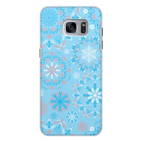 Заказать чехол для Samsung Galaxy S7/S7 Edge в Москве. Чехол для Samsung Galaxy S7, объёмная печать снежинки от THE_NISE  - готовые дизайны и нанесение принтов.