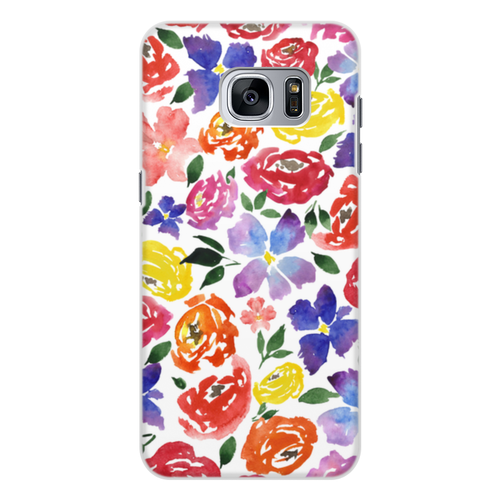 Заказать чехол для Samsung Galaxy S7/S7 Edge в Москве. Чехол для Samsung Galaxy S7, объёмная печать цветочки от THE_NISE  - готовые дизайны и нанесение принтов.