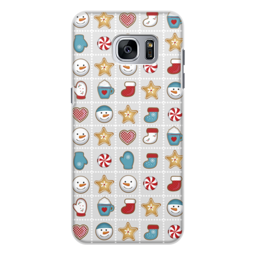 Заказать чехол для Samsung Galaxy S7/S7 Edge в Москве. Чехол для Samsung Galaxy S7, объёмная печать новый год от THE_NISE  - готовые дизайны и нанесение принтов.