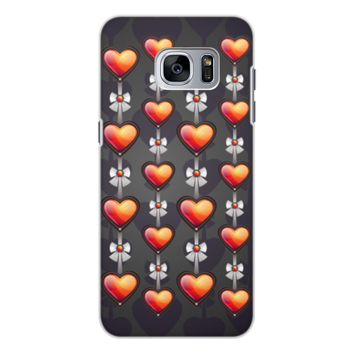 Заказать чехол для Samsung Galaxy S7/S7 Edge в Москве. Чехол для Samsung Galaxy S7, объёмная печать сердечки от THE_NISE  - готовые дизайны и нанесение принтов.