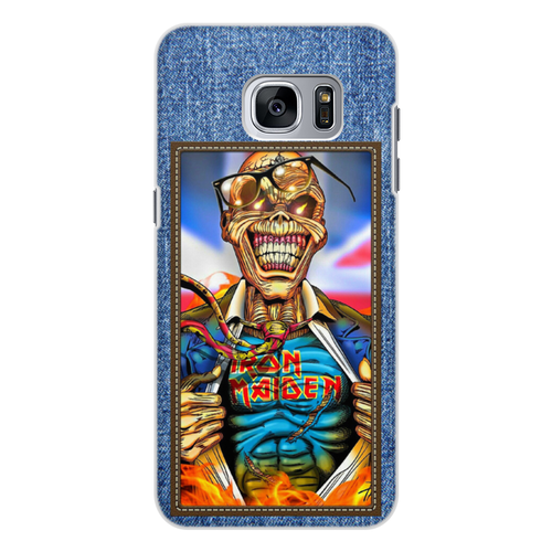 Заказать чехол для Samsung Galaxy S7/S7 Edge в Москве. Чехол для Samsung Galaxy S7, объёмная печать Iron Maiden patch от Leichenwagen - готовые дизайны и нанесение принтов.