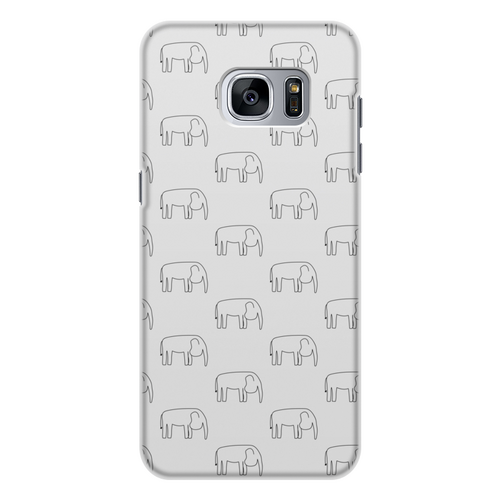 Заказать чехол для Samsung Galaxy S7/S7 Edge в Москве. Чехол для Samsung Galaxy S7, объёмная печать Черный слон от Vadim Koval - готовые дизайны и нанесение принтов.