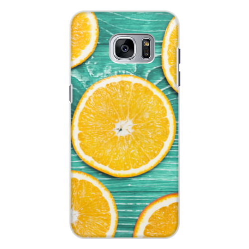 Заказать чехол для Samsung Galaxy S7/S7 Edge в Москве. Чехол для Samsung Galaxy S7, объёмная печать Апельсины от THE_NISE  - готовые дизайны и нанесение принтов.