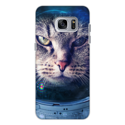 Заказать чехол для Samsung Galaxy S7/S7 Edge в Москве. Чехол для Samsung Galaxy S7, объёмная печать Кот в космосе от THE_NISE  - готовые дизайны и нанесение принтов.