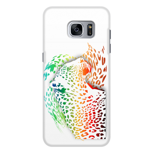 Заказать чехол для Samsung Galaxy S7/S7 Edge в Москве. Чехол для Samsung Galaxy S7, объёмная печать Радужный леопард от Zorgo-Art  - готовые дизайны и нанесение принтов.