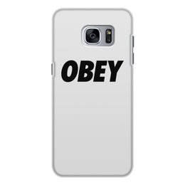Заказать чехол для Samsung Galaxy S7/S7 Edge в Москве. Чехол для Samsung Galaxy S7, объёмная печать OBEY  от DESIGNER   - готовые дизайны и нанесение принтов.
