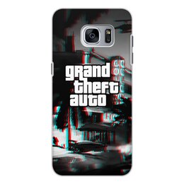 Заказать чехол для Samsung Galaxy S7/S7 Edge в Москве. Чехол для Samsung Galaxy S7, объёмная печать Grand Theft Auto от THE_NISE  - готовые дизайны и нанесение принтов.