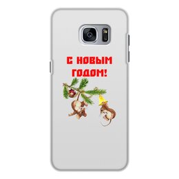 Заказать чехол для Samsung Galaxy S7/S7 Edge в Москве. Чехол для Samsung Galaxy S7, объёмная печать Новый год от THE_NISE  - готовые дизайны и нанесение принтов.