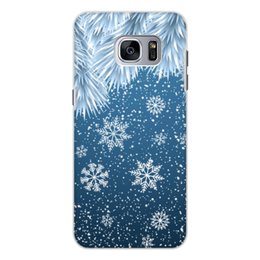 Заказать чехол для Samsung Galaxy S7/S7 Edge в Москве. Чехол для Samsung Galaxy S7, объёмная печать Снежинки от THE_NISE  - готовые дизайны и нанесение принтов.