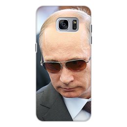 Заказать чехол для Samsung Galaxy S7/S7 Edge в Москве. Чехол для Samsung Galaxy S7, объёмная печать ПУТИН. ПОЛИТИКА от robus - готовые дизайны и нанесение принтов.