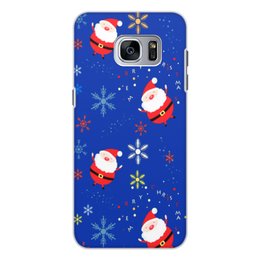 Заказать чехол для Samsung Galaxy S7/S7 Edge в Москве. Чехол для Samsung Galaxy S7, объёмная печать Санта Клаус от THE_NISE  - готовые дизайны и нанесение принтов.