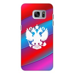 Заказать чехол для Samsung Galaxy S7/S7 Edge в Москве. Чехол для Samsung Galaxy S7, объёмная печать Герб России от THE_NISE  - готовые дизайны и нанесение принтов.