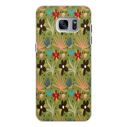 Заказать чехол для Samsung Galaxy S7/S7 Edge в Москве. Чехол для Samsung Galaxy S7, объёмная печать цветы от THE_NISE  - готовые дизайны и нанесение принтов.