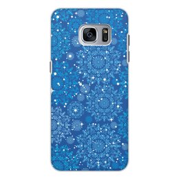 Заказать чехол для Samsung Galaxy S7/S7 Edge в Москве. Чехол для Samsung Galaxy S7, объёмная печать снежинки от THE_NISE  - готовые дизайны и нанесение принтов.