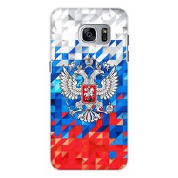 Заказать чехол для Samsung Galaxy S7/S7 Edge в Москве. Чехол для Samsung Galaxy S7, объёмная печать Герб России от THE_NISE  - готовые дизайны и нанесение принтов.