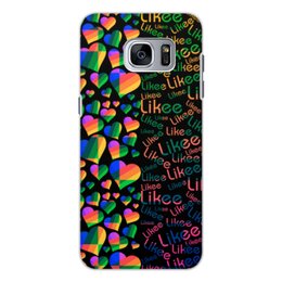 Заказать чехол для Samsung Galaxy S7/S7 Edge в Москве. Чехол для Samsung Galaxy S7, объёмная печать Likee от THE_NISE  - готовые дизайны и нанесение принтов.