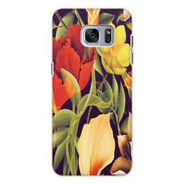 Заказать чехол для Samsung Galaxy S7/S7 Edge в Москве. Чехол для Samsung Galaxy S7, объёмная печать сад цветов от THE_NISE  - готовые дизайны и нанесение принтов.
