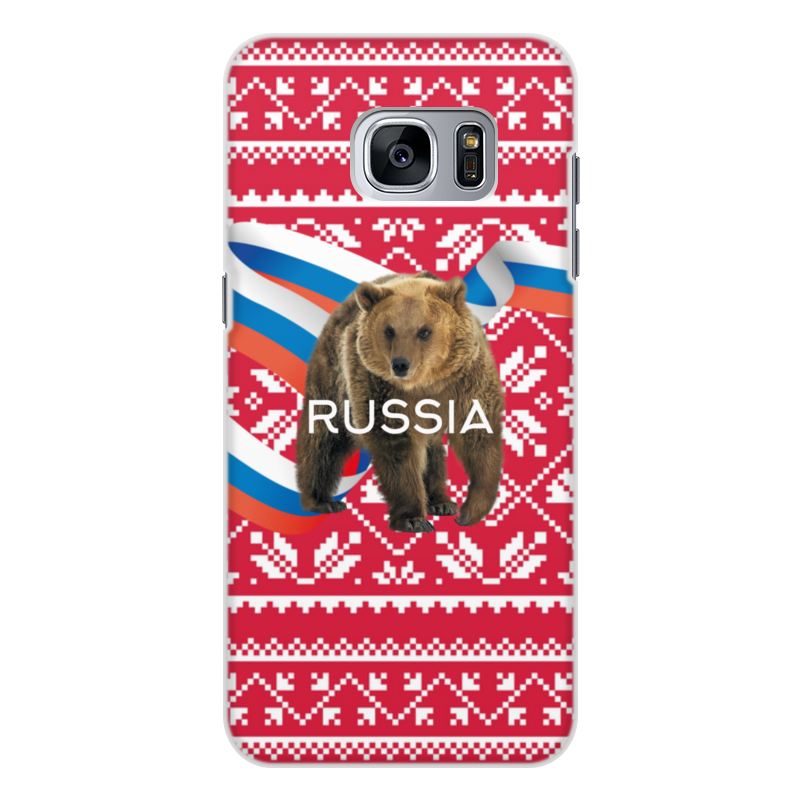 Printio Чехол для Samsung Galaxy S7 Edge, объёмная печать Russia