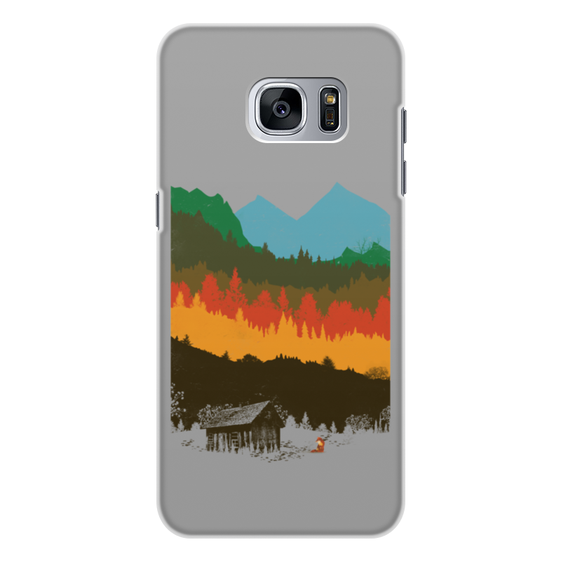 Printio Чехол для Samsung Galaxy S7 Edge, объёмная печать Дикая природа жидкий чехол с блестками happy moo year на samsung galaxy s7 edge самсунг галакси с 7 эдж