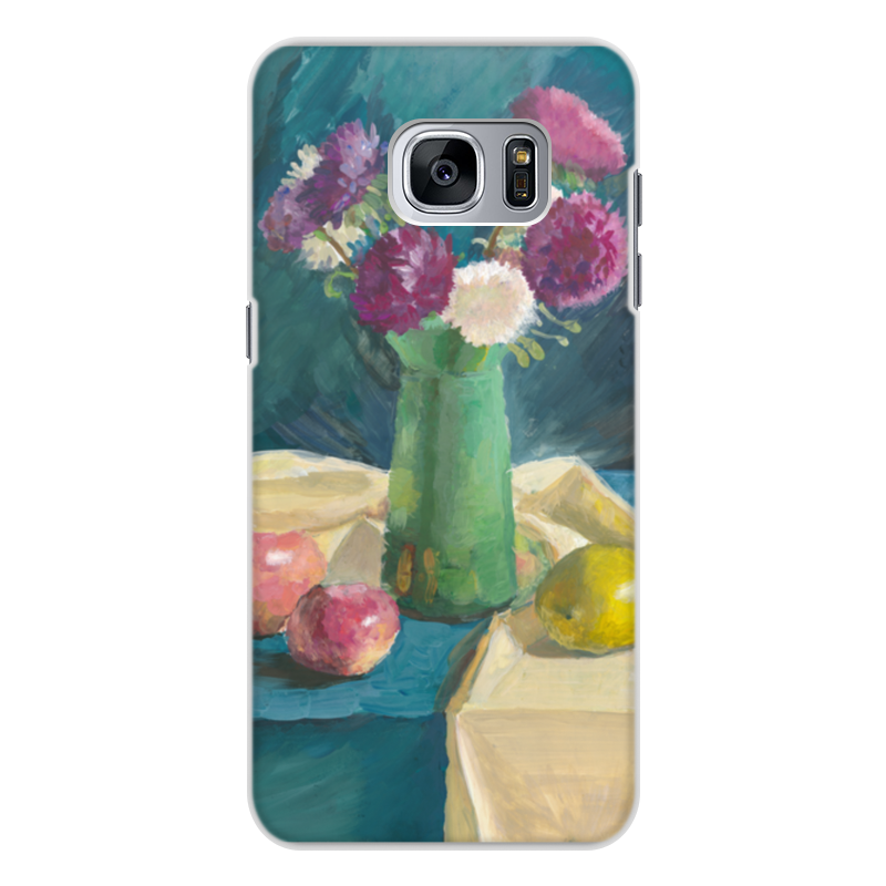 Printio Чехол для Samsung Galaxy S7 Edge, объёмная печать Астры printio чехол для samsung galaxy s7 edge объёмная печать сад цветов