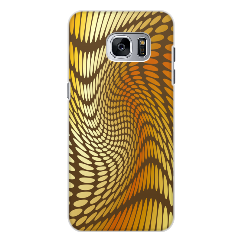 Printio Чехол для Samsung Galaxy S7 Edge, объёмная печать Волны