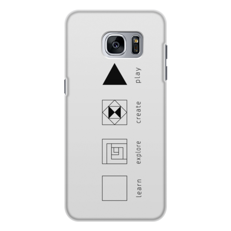 Printio Чехол для Samsung Galaxy S7 Edge, объёмная печать Творческий процесс