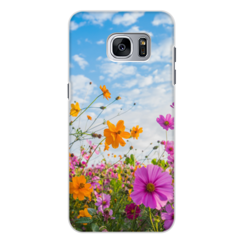 Printio Чехол для Samsung Galaxy S7 Edge, объёмная печать Полевые цветы printio чехол для samsung galaxy s7 edge объёмная печать полевые цветы
