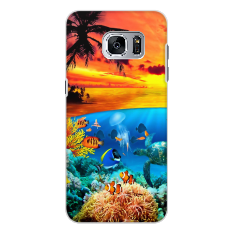Printio Чехол для Samsung Galaxy S7 Edge, объёмная печать морской риф printio чехол для samsung galaxy s7 edge объёмная печать морской риф