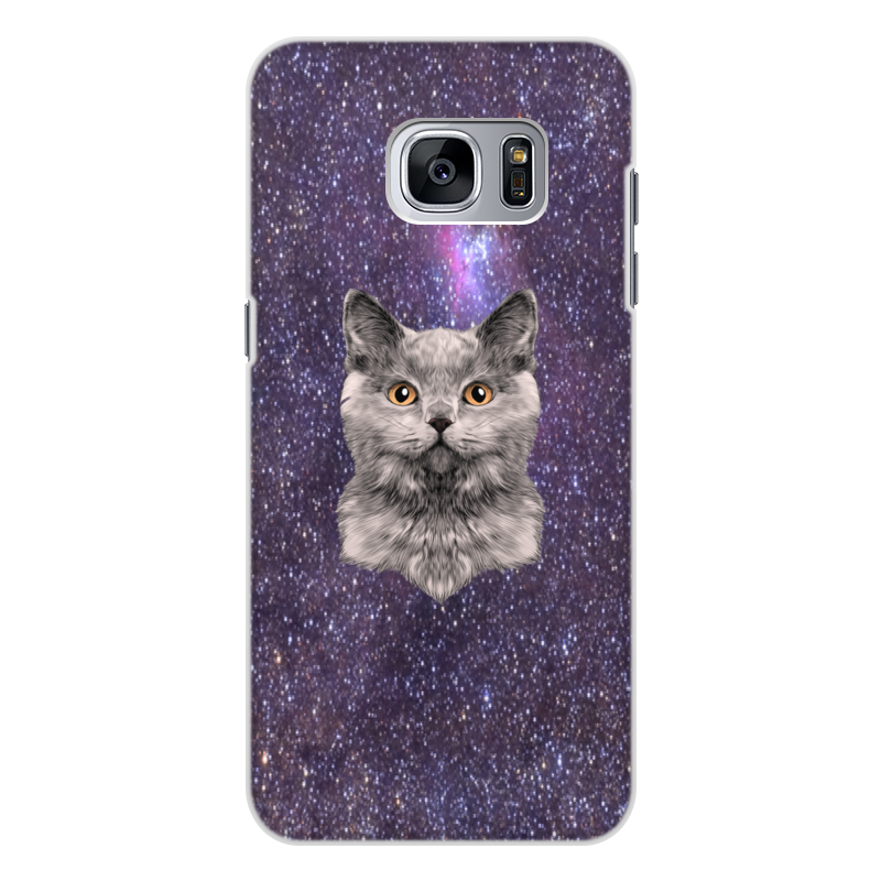 Printio Чехол для Samsung Galaxy S7 Edge, объёмная печать Котик printio чехол для samsung galaxy s7 edge объёмная печать радужный кот