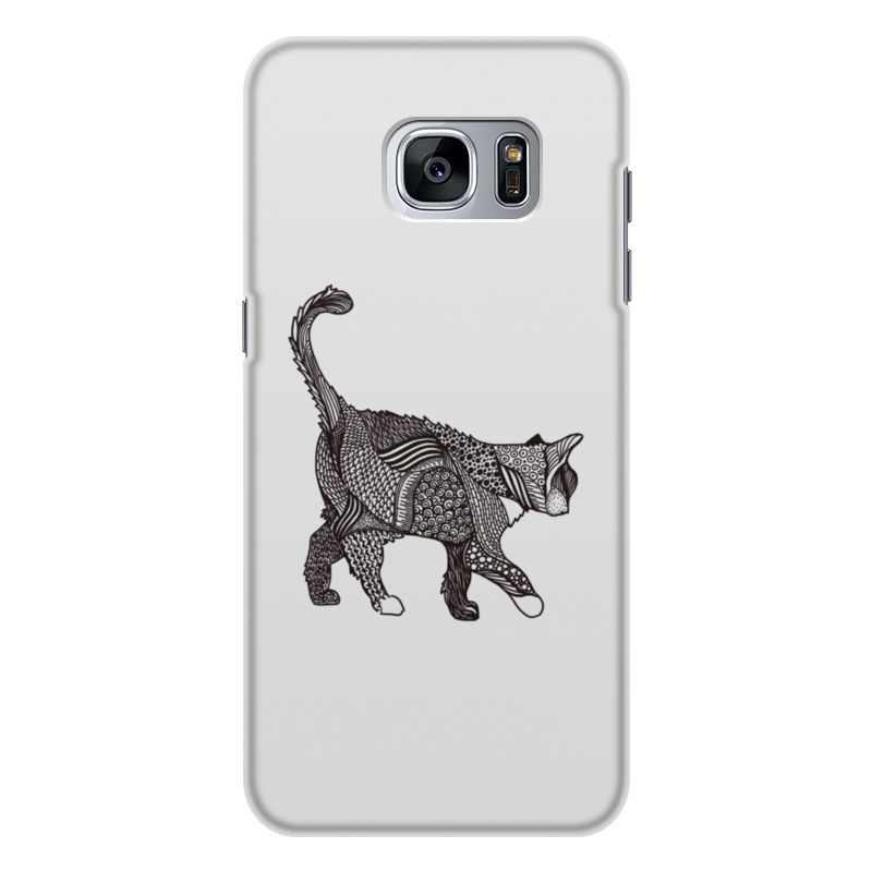 Printio Чехол для Samsung Galaxy S7 Edge, объёмная печать Кошак