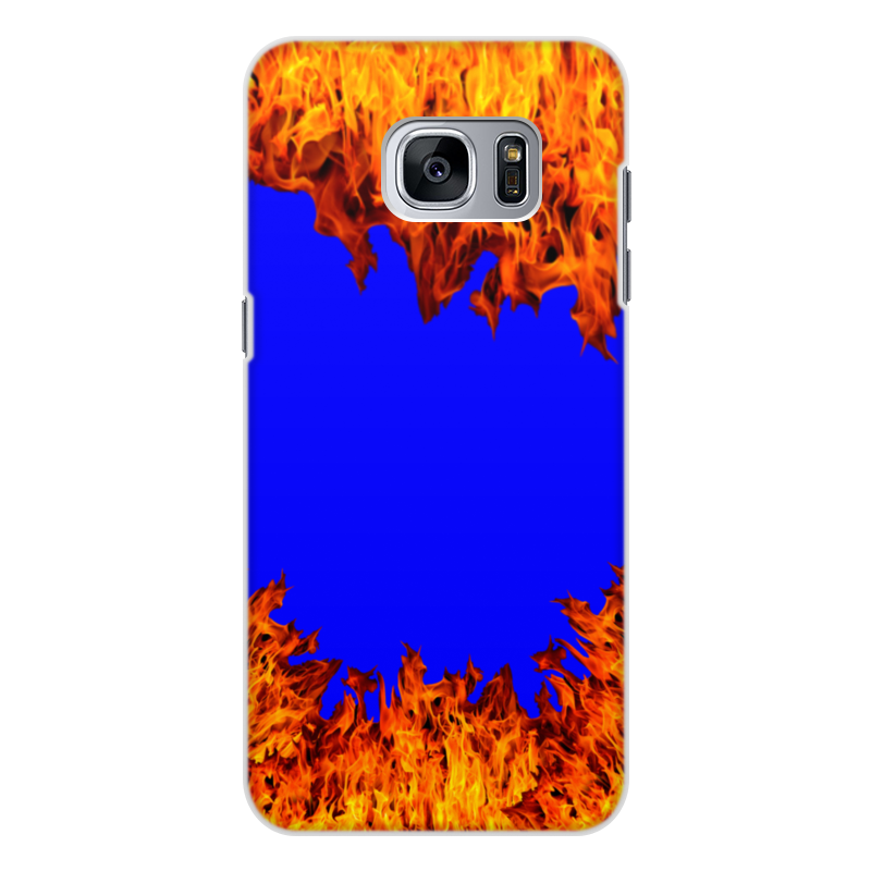 Printio Чехол для Samsung Galaxy S7 Edge, объёмная печать Пламя огня printio чехол для samsung galaxy s7 edge объёмная печать внутренний мир телефона шестеренки