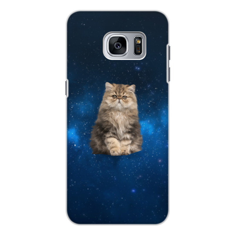 Printio Чехол для Samsung Galaxy S7 Edge, объёмная печать Кот в космосе printio чехол для samsung galaxy s7 edge объёмная печать кот в космосе