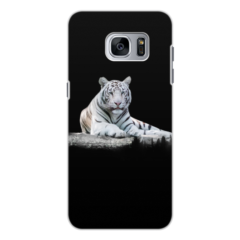 Printio Чехол для Samsung Galaxy S7 Edge, объёмная печать Тигры