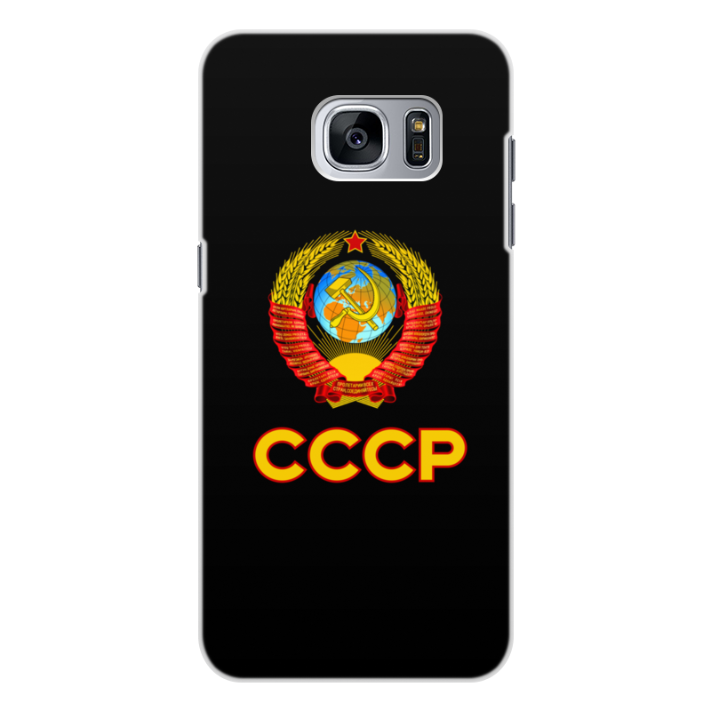 Printio Чехол для Samsung Galaxy S7 Edge, объёмная печать Советский союз цена и фото