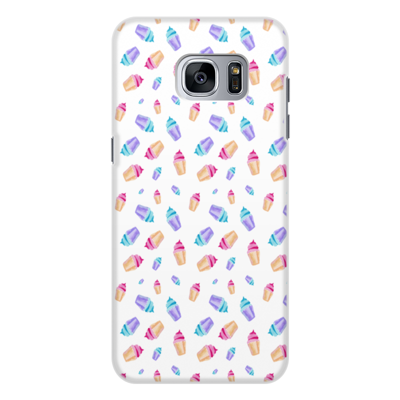 Printio Чехол для Samsung Galaxy S7 Edge, объёмная печать Сладости printio чехол для samsung galaxy s7 edge объёмная печать панда в краске