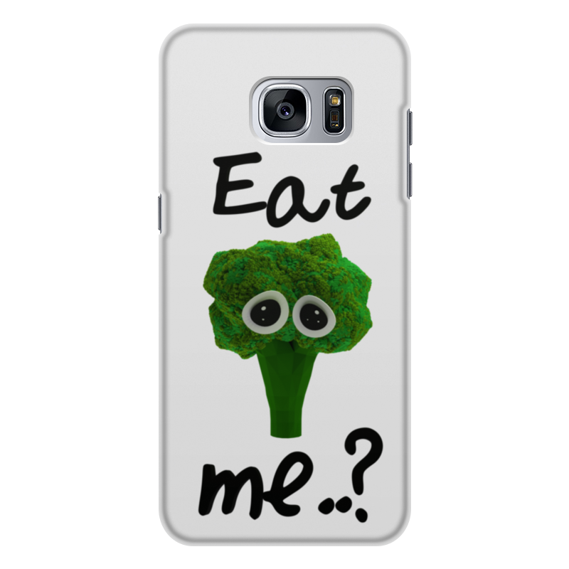 Printio Чехол для Samsung Galaxy S7 Edge, объёмная печать Eat me..? printio чехол для samsung galaxy note 2 eat me