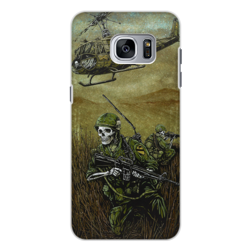 Printio Чехол для Samsung Galaxy S7 Edge, объёмная печать Война
