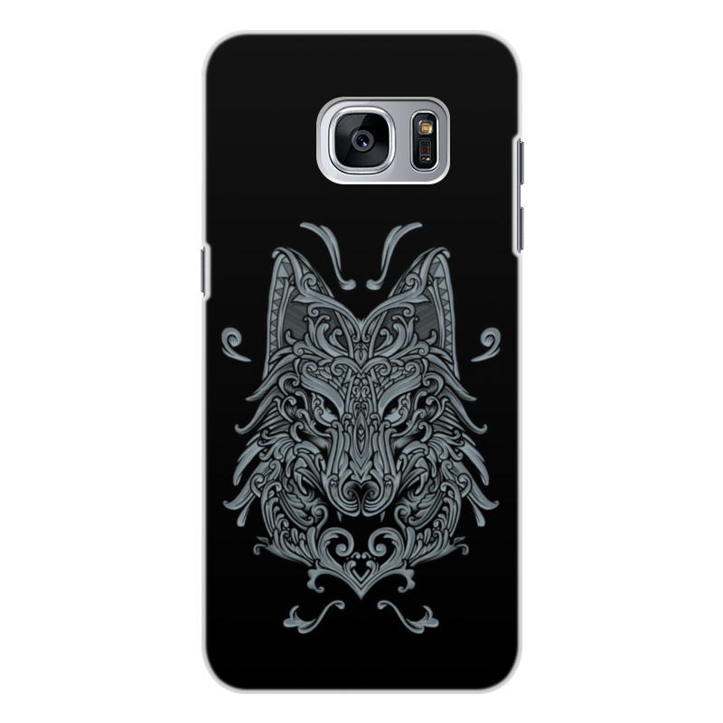 Printio Чехол для Samsung Galaxy S7 Edge, объёмная печать Узорный волк printio чехол для samsung galaxy s8 объёмная печать узорный волк