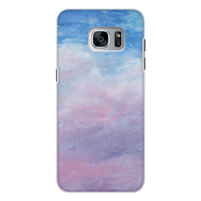 Printio Чехол для Samsung Galaxy S7 Edge, объёмная печать Розовое облако на небе